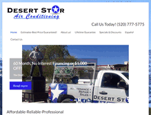 Tablet Screenshot of desertstarair.com